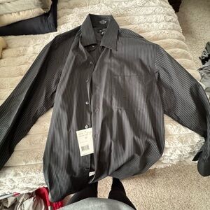 Axcess Black Pinstripe Dress Shirt